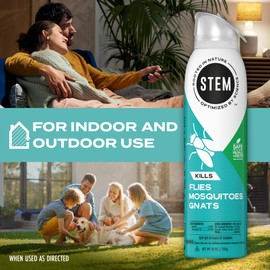 STEM Stem Kills Flies, Mosquitoes And Gnats: Plant-Based Active Ingredient Bug Spray, Botanical Insecticide For Indoor And Outdoor Use; 10 fl oz (Pack Of 1)