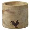 Räder PET Eierbecher Set rund Hahn (Akazie & Porzellan)