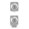 QWORK Pack of 2 Glass Cabinet Lock for Glass Doors,