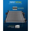 PHILTOP CU13201 Engine Coolant Aluminum Radiator for 2011-2013,2019 Fiesta 2014-2016
