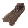Women Light Brown Wig with Bangs Long Straight Synthetic Realistic