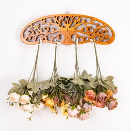 AquaLume Herb Drying Rack for Kitchen & Garden,Space-Saving Rustic Herb Dryer, Holds Multiple Bouquets,Gift for Crafters & Gardeners