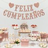 Feliz Cumpleaños Banner Glitter (Rose Gold)