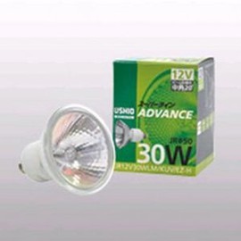 USHIO JR12V50WLM/KUV/EZ-H Halogen Lamp, Superline, ADVANCE JR φ50 (Energy Saving Type), 12 V, 50 W, Medium Angle, EZ10 Base