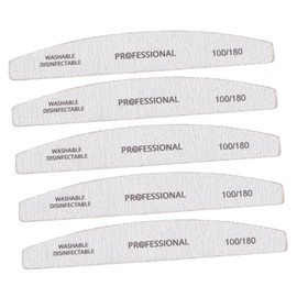 Mikinona 5pcs Nail File for Manicure Pedicure Buffing Blocks for Natural False Nails for Salon Home Use