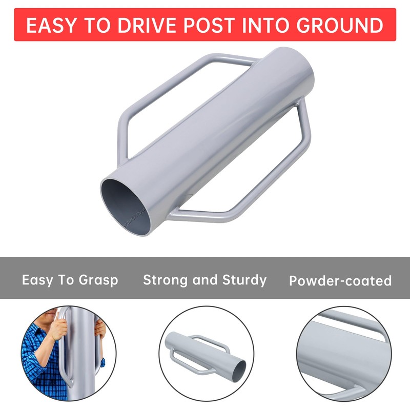 37 LB Fence Post Driver with Handle,Manual T Post Driver