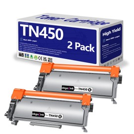TN450 Toner Cartridge 2 Pack Compatible Replacement for Brother TN-450 TN420 TN-420 , for HL-2270DW HL-2280DW MFC-7360N HL-2275DW MFC-7860DW HL-2230 DCP-7065DN Intellifax 2840 2940 Printer ,Black