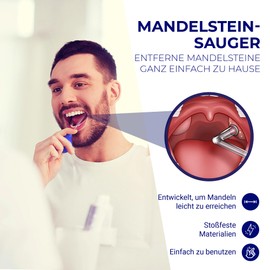 ORAVIX Oravix Mandelsteine Schröpfglas, Mandelsteine Entfernen Sauger, Mundgeruch Bekämpfen, Mandelstein Entferner, Tonsillenstein Entferner Sauger, Schröpfglas Mandelstein Gegen Mundgeruch, Mundhygiene