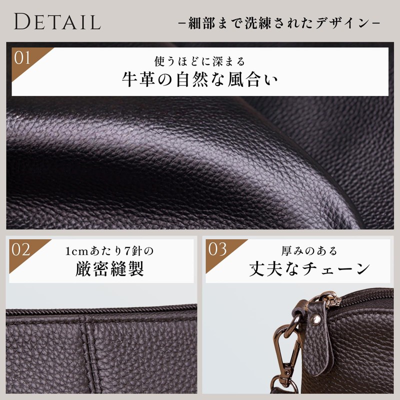 [Happy RURU] Women's Shoulder Bag, Crossbody Shaped, Small, Lightweight, Genuine