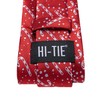 Hi-Tie Men's Christmas Tie Set Tie Pocket Square Cufflinks Set