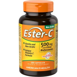 American Health Ester-C with CitrusVitamin C - 500 mg, 60 Servings, 120 Count
