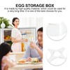 Cabilock Eieraufbewahrungsbox Stapelbarer Eierhalter Egg Holder: 2Stück Eierhalter für Eierbehälter