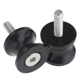 Black 6 mm M6 CNC Aluminium Motorcycle Bicycle Accessories Slider Paddle Stand Bobbin Adapter