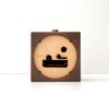 KATOMOKU Alarm Clock 5 Brown km-78BR Wooden 11.2 x 11.8