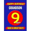 Grandson 9th Birthday Card