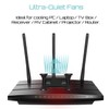 upHere PC Fan,80mm Silent USB Fan with 3 Adjustable Wind