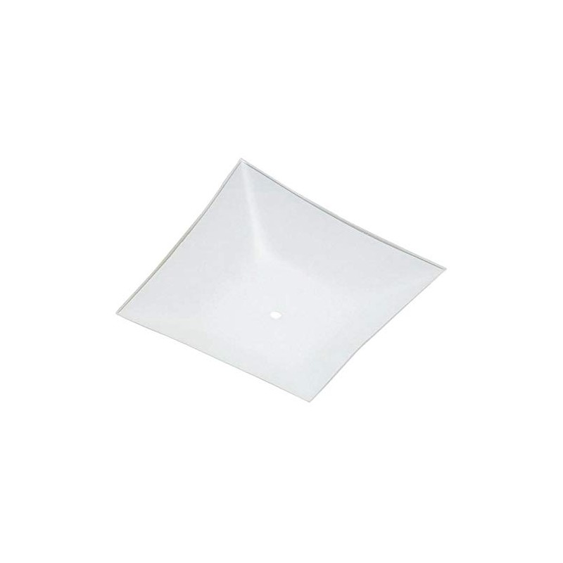 Westinghouse Lighting 81720 Corp 12-Inch Square Glass Diffuser, White