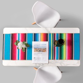 Mexican Table Runner 1Pack 14 x 84 Inches Fiesta Mexican Theme Party Decoration for Cinco de Mayo Fiesta Party Serape Zarape Table Runner