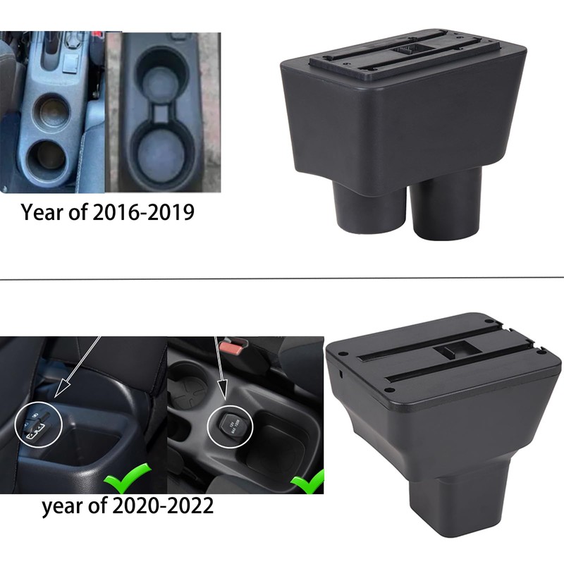 Olyrol Compatible with Nissan Versa 2020-2024 Armrests Car Center Console