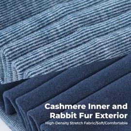 Sukeen Winter Sport Headband for Men and Women, Wool Fleece Two-tone Headband, Sweat-absorbent and Breathable Headband, Elastic Headband for Running, Yoga, Fitness, Cycling