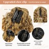 Flufymooz 100％ Pure Protein Ponytail Extension, 18 Inch Curly Claw