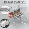 OTONOPI 4 Pcs Toy Train Set Alloy Subway Underground, Magnetic