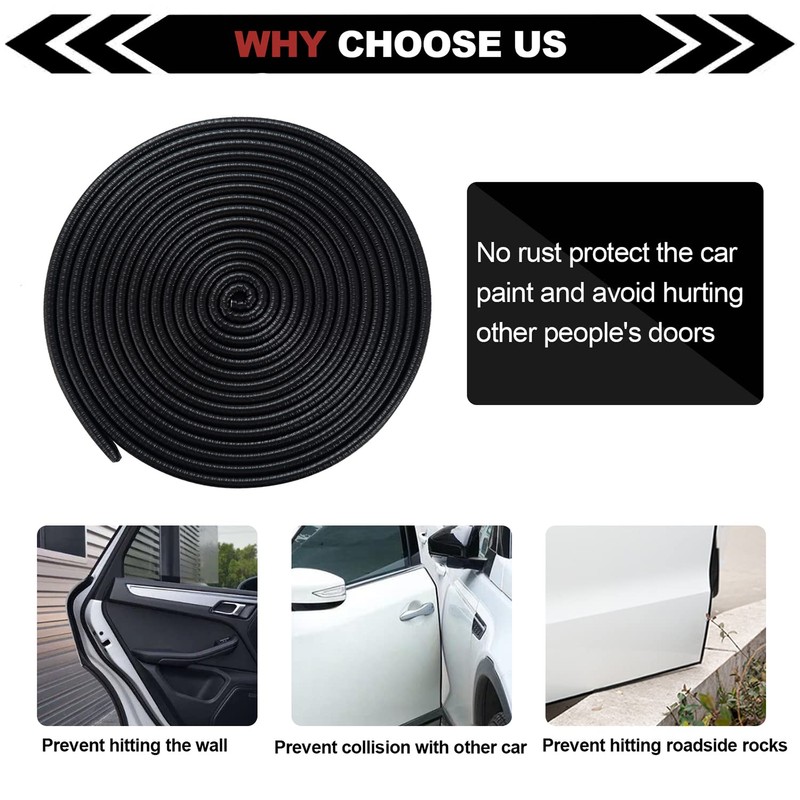 MRCPRIAN Car Edge Protector Rubber Car Door Protector No Glue