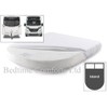CARAVAN/MOTOR HOME ISLAND BED FITTED SHEETS Hand Made (White, 15"