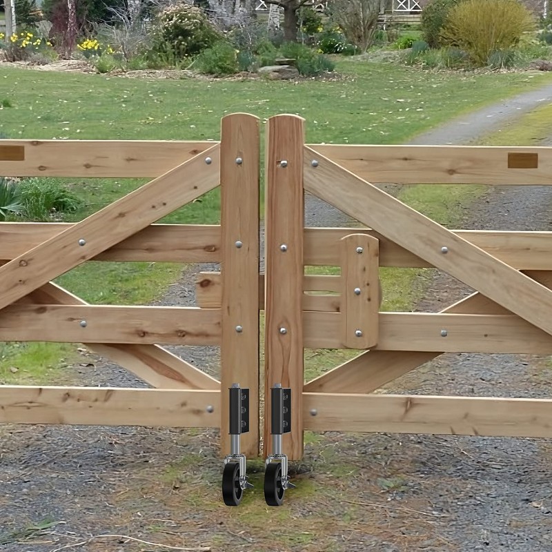 HOLKIE Heavy Duty Gate Caster, Spring Loaded Gate Wheel, Swivel