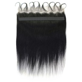 LUXLUXE Lina 13X5" HD Lace Closure straight 19" Natural 100% Human Hair Extensions (Natural Black)