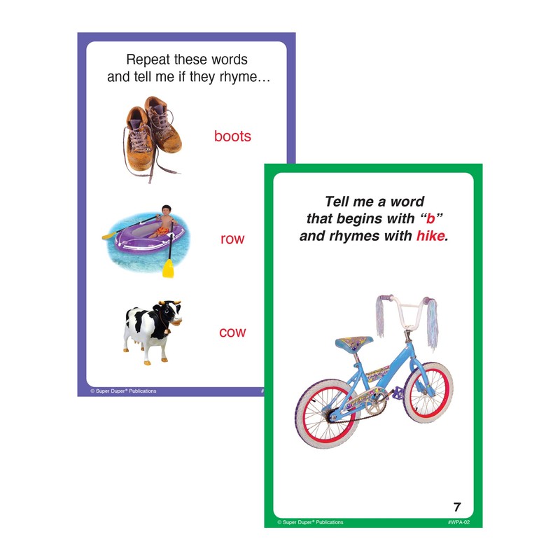 Super Duper Publications | Webber® Phonological Awareness Photo Cards |
