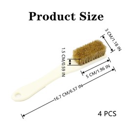 4 PCS Climbing Brush Sturdy Bouldering Brush Climbing Holds Climbing and Bouldering Brush Boar's Hair Bristles Sturdy Handle Bouldering Chalk Brush for Indoor Rock Climbing Outdoor Mountain Climbing
