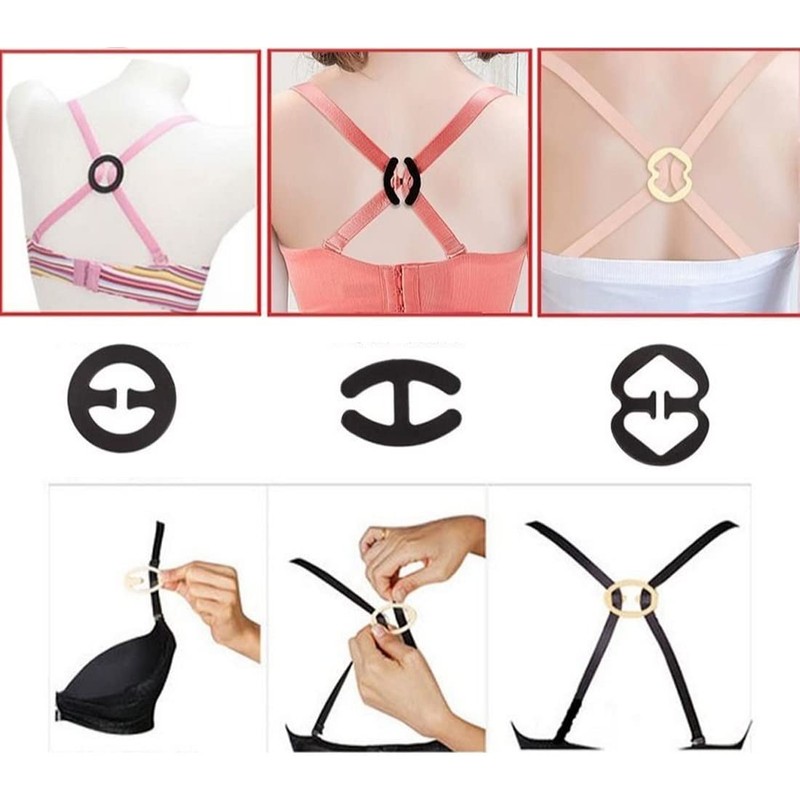 12 Pcs Bra Clip Set Non Slip Plastic Jersey Bra
