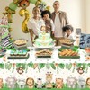 Heboland 2 Pack Jungle Safari Party Table Cloth Table Covers,274
