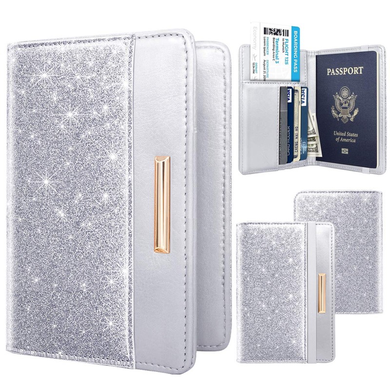 Passport Holder Cover Women's Travel Wallet RFID Blocking Cute Slim
