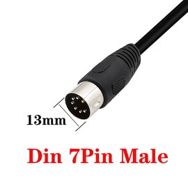 HTGuoji 7 Pin Din Cable, Midi 7-Pin Din Male to Female Controller Interface Audio Cable for Bang & Olufsen, Naim, Quad Stereo Systems (1.5 Meter)
