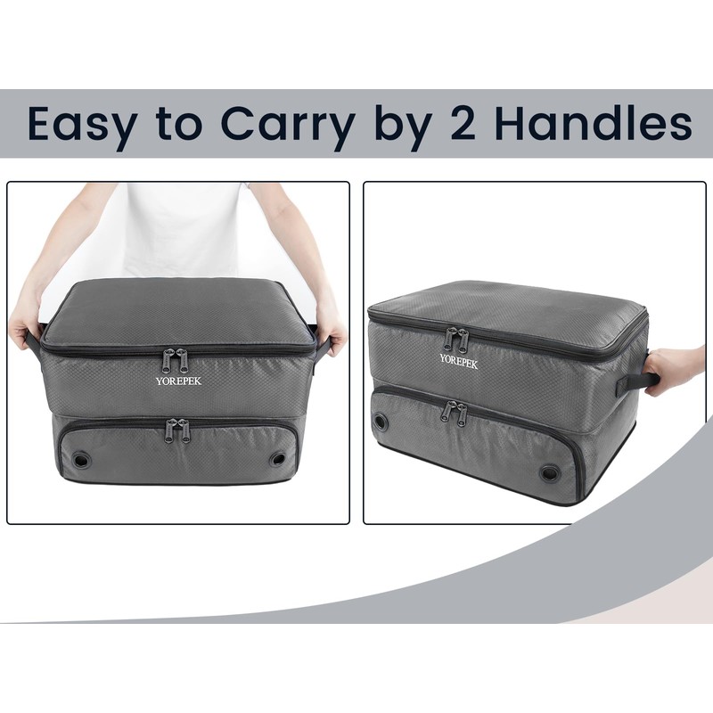 YOREPEK Large 2 Layer Golf Trunk Organizer for 2 Size