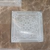 Etched Selenite HAND MADE Charging Plate (1) - Metaphysical