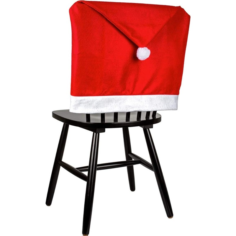 Holiday Santa Hat Dining Chair Cover