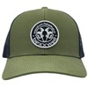 Bexxwell Trucker Cap/Baseball Cap Green/Black with Logo Patch (Optimal Fit,
