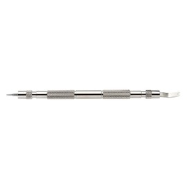 Spring Bar Tool - For Inserting and Removing the Bars - A Solid, Special Tool for Watchmakers - With Two Interchangeable Inserts
