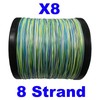 Reaction Tackle Braided Fishing Line 8 Strand Aqua Camo 30lb