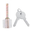 7 Pcs Transparent Padlock Set Pick Cutaway Practice Lock With