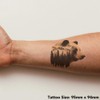 Azeeda 'Bärenportrait' Temporäres Tattoo - Hautfreundlicher & Ungiftiger Abziehbild ·