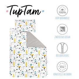 TupTam 2-piece children's patterned bed linen set.