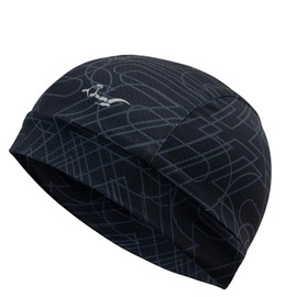 2Pcs Breathable Mesh Skull Cap,Lightweight Quick Dry Sports Helmet Liner for Men Women, Cooling Cycling Beanies (UK, Alpha, One Size, Black - Hron)