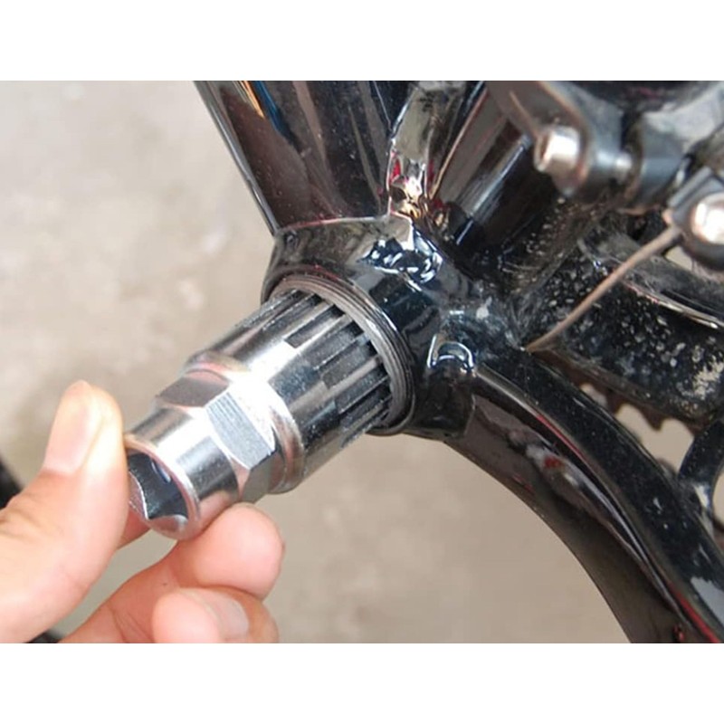 Yrlehoo Bicycle Bottom Bracket Remover, Tool Crank Puller Remover, 24mm
