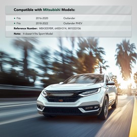 YHTAUTO Front Right Passenger Side Bumper Cover Retainer Compatible with Mitsubishi Outlander 2016-2020, Outlander PHEV 2018-2022, Except Sport Model, POM Plastic Bumper Bracket