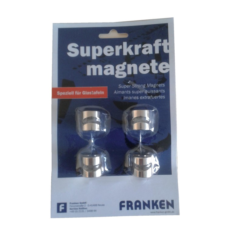 Franken HMN16 Hook Magnet, 16 mm, 10.5 kg, Chrome