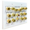 DIYTECH Speaker Wall Plate, 7.2 Home Theater Wall Plate, 2